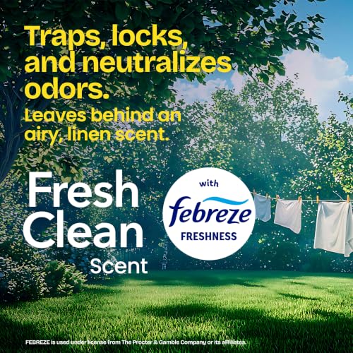 Glad Tall Kitchen Drawstring Trash Bags - Odorshield 13 Gallon White Trash Bag, Febreze Fresh Clean, 110 Count