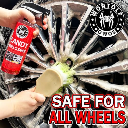 Wontolf Complete Car Wash Cleaning Kit, Car Interior Detailing Kit with Car Wash Soap, Interior Detailing Cleaner, Wheel Cleaner, Wheel Brush, Dying Towel, for Cars Trucks RVs SUVs