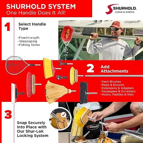Shurhold 6" Polystyrene Medium Bristle Deck Brush