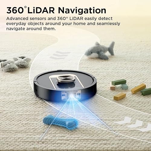 Shark Robot Vacuum & Mop Combo, PowerDetect ThermaCharged NeverTouch Pro, Self-Emptying, Self-Refill with Heated Mop Cleaning, 60-Day Capacity,30-Day Tank, 6 Power Detect Technologies, Black, RV2920XE