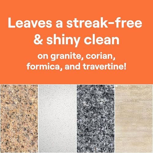 Seventh Generation Granite & Stone Cleaner, Mandarin Orchard Scent, Streak-Free Clean, 23 Fl Oz