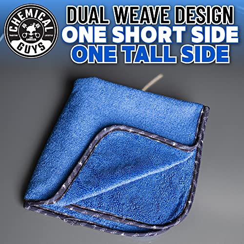 Chemical Guys Professional Grade Premium Microfiber Towels for Cars, Blue, 16" x 16", Ultra-Soft and Scratch-Free Car Detailing Cloths for Trucks, Motorcycles, and More - 3 Pack