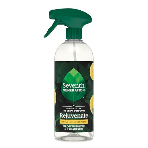 Seventh Generation All Purpose Cleaner Spray, Rejuvenating Yuzu Basil, 23 fl oz