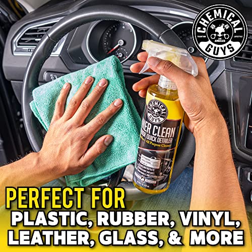 Chemical Guys InnerClean Interior Quick Detailer Cleaner and Protectant for Dashboards Door Panels Seats Trim and Surfaces Non Greasy Interior Car Cleaning Spray and Interior Detailer Spray 16 oz