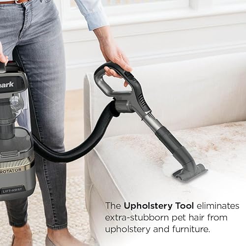 Shark | Upright Vacuum Cleaner for Home | Rotator Lift-Away | No Hair Wrap | HEPA Filter | Lightweight Bagless Vacuum for Pet Hair | LED Headlights For Carpets & Hardwood Floors | Silver | LA502
