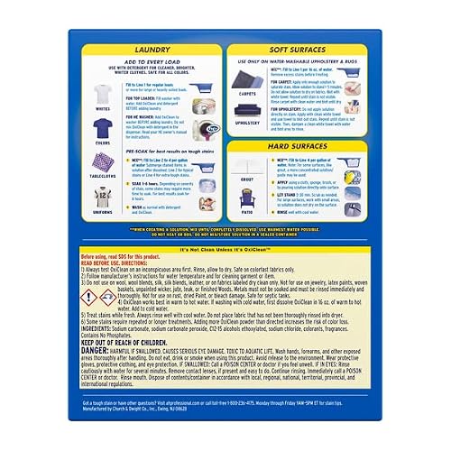 OxiClean Versatile Stain Remover Professional, 7.22 LB Box (Pack of 4) 156 Loads