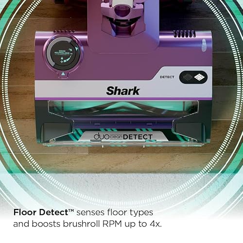 Shark PowerDetect | Corded Stick Vacuum Cleaner for Carpet & Hard Floors | Lightweight Hand Vacuum for Pet Hair with DuoClean | Self-Cleaning Brushroll | HEPA | 3 Attachments | Purple | HZ4001AMZ