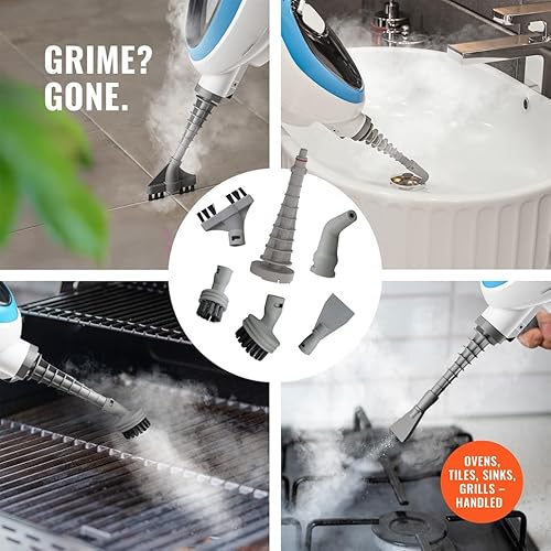 PurSteam 10-in-1 Steam Mop, Floor Steamer with Detachable Handheld Steam Cleaner for Tile, Hardwood Floors