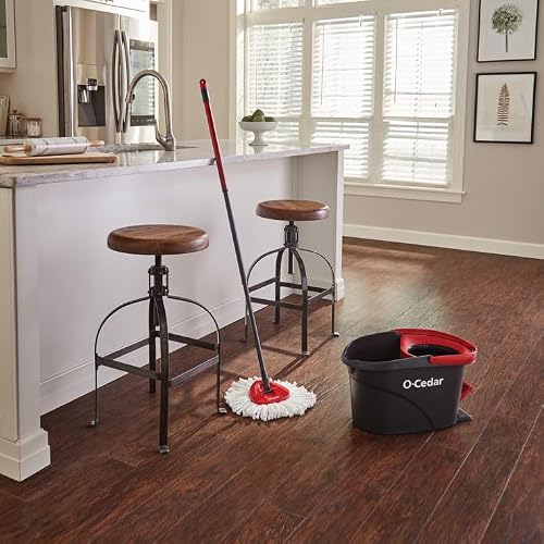 O-Cedar EasyWring Microfiber Spin Mop and Bucket Cleaning System